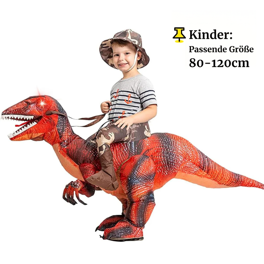 Aufblasbares Reit-Dino-Kostüm